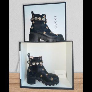 Gucci Bee and Star Embroidered Boots | Size 36 (6)
